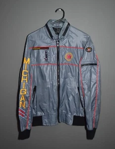 Vintage Style Auto Michigan International Speedway M Racing Light Jacket - Picture 1 of 10