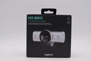Logitech MX Brio 4K Ultra HD Streaming Webcam - Pale Gray - 960-001550 - Afbeelding 1 van 5