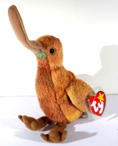 VINTAGE 1998 TY ORIGINAL BEANIE BABY BEAK THE KEWI BIRD PRISTINE RETIRED MINT! - Picture 1 of 3