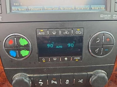 Interruptor selector de aire acondicionado usado se adapta a: Chevrolet Avalanche 1500 2012 auxiliar automático Foto 1 de 4