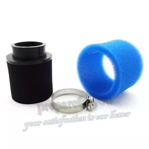 Filtro de aire de espuma azul de 45 mm para ATV Quad Pit Dirt Bike Go Kart Scooter Motocicleta - Imagen 1 de 4