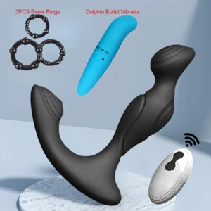 Backdoor Clit Vibrator Stimulator Prostate Wireless Device Plug Sex Toy - Picture 1 of 14