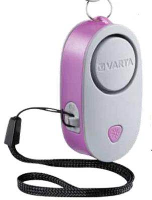 TORCE TORCIA VARTA SAFETY ALARM LIGHT 16622 CON ALLARME ANTIPANICO - Immagine 1 di 4