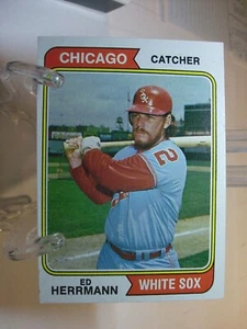 1974 Topps Baseballkarte #438 Ed Herrmann (89332) - Bild 1 von 2