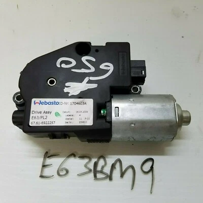 Actuador de techo corredizo BMW 650I 2006-2010 con motor OEM 6922257 Foto 1 de 4