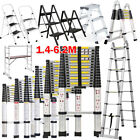 1.4M-6.2M Telescopic Ladder Step Ladder Multi-Purpose Extendable Folding Ladders