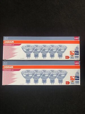10x Osram LED MR16 Glas Reflektor 4,9W GU5,3 12V Neutralweiß 350lm 4000K Ra 90 - Bild 1 von 4