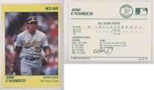 1990 Star Jose Canseco Yellow Jose Canseco #4