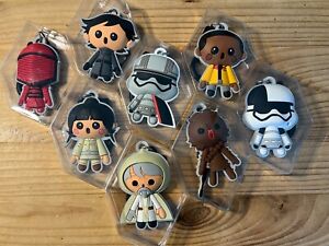 8 Star Wars The Last Jedi - Back Pack Character Clips - NEW