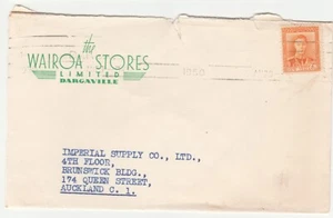 NZ 1947 2d Orange KGVI 'WAIROA STORES' - Bild 1 von 2