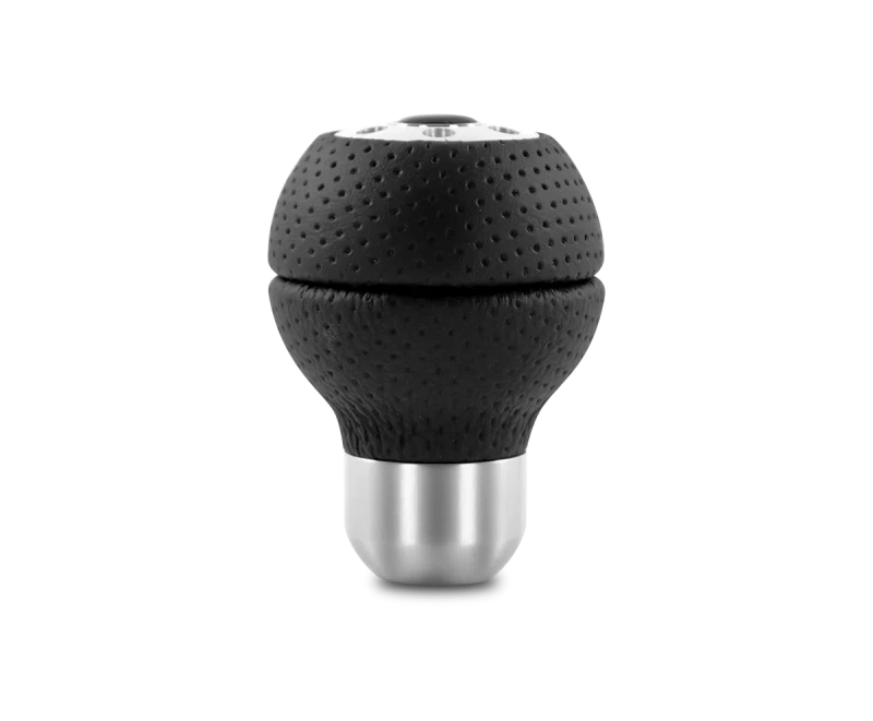 MOMO RACAIR Race Shift Knob - Black Airleather with Aluminum Insert - Image 1 of 1