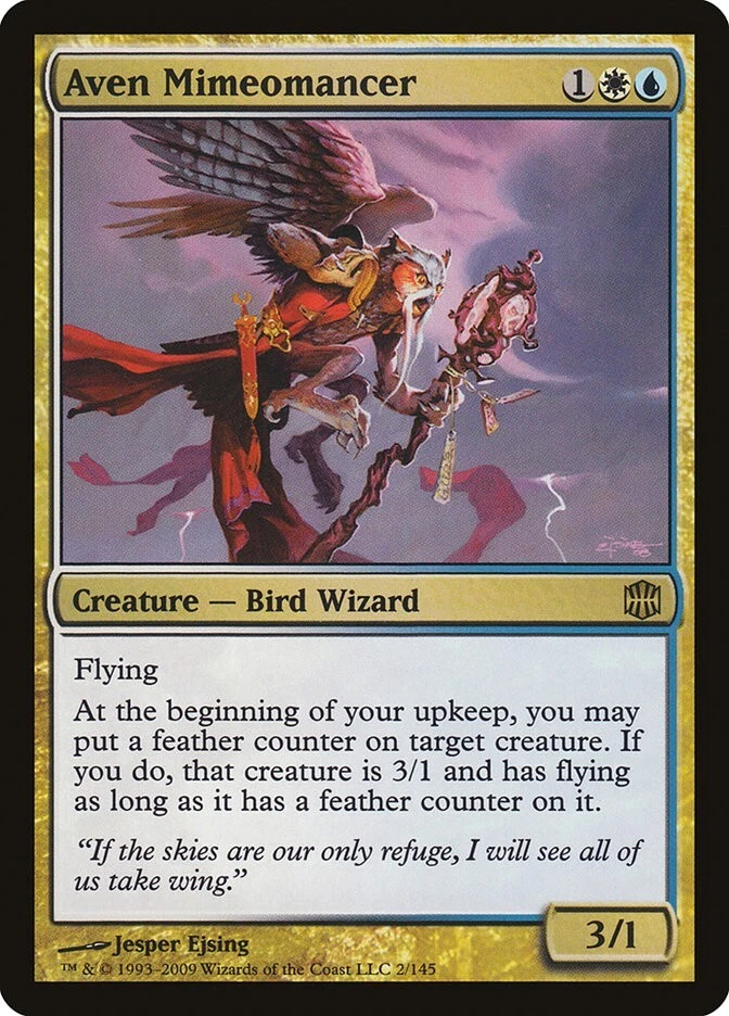 Aven Mimeomancer NM/SP Alara Reborn MTG Magic the Gathering Gold English Card - Image 1 of 1