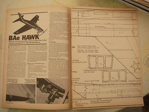 Aero Modeller plan of Bae Hawk, Mig 25 Foxbat & Shinden + mag November 1983 - Picture 1 of 5