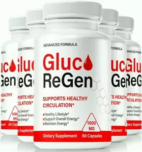 (5 Pack) Gluco Regen Blood Balance Support, Advanced Blood Health Capsules - Picture 1 of 8