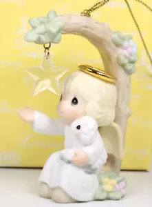 PRECIOUS MOMENTS GODS LOVE IS CRYSTAL CLEAR 879487 EVENT EXCLUSIVE ORNAMENT 2001 - Picture 1 of 12