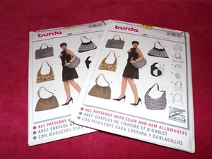 🌹 BURDA #8305 - LADIES BEAUTIFUL ( 6 STYLE ) HANDBAG - PURSE - BAG PATTERN FF - Picture 1 of 2