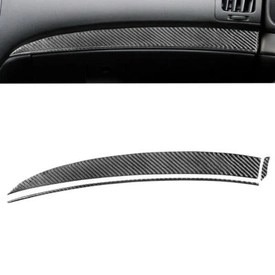 3 piezas para Infiniti G37 sedán 2010-2013 fibra de carbono copiloto tablero panel moldura Foto 1 de 4