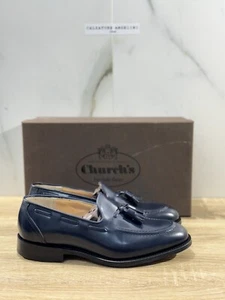 Church’s Mocassino Uomo Kingsley 2 Navy Luxury Men Shoes Church’s 40.5 - Imagen 1 de 6