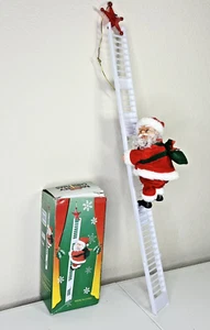 Santa Claus Climbing Ladder Christmas Decoration-Plays music. **TESTED** - Picture 1 of 5