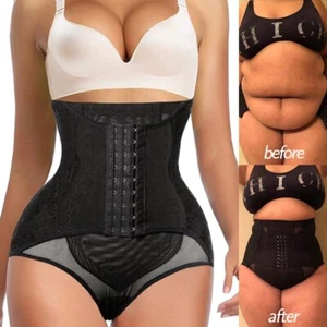 Women Body Shaper Firm Control Tummy Panty Corset High Waist Shapewear Underwear - Picture 1 of 28