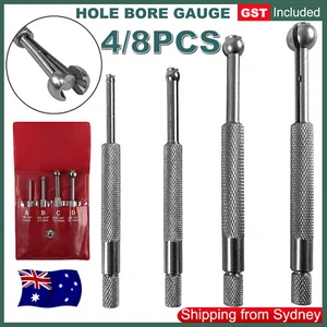4/8PCS Full Ball Type Gage Telescopic Small Hole Bore Gauge Set Spherical 3-13mm - Picture 1 of 14