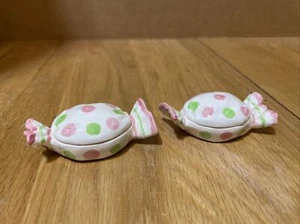 ENESCO DESIGN GIFTWARE 1980 JAPÓN Candy Ring Holders ¡RARO! - Imagen 1 de 8