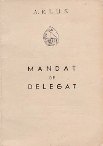 Rumänien, 50er Jahre, rumänisch-sowjetischer ARLUS - Delegationsmandat / Wahlkarte - Bild 1 von 3