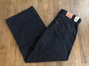 Levi’s Cinch Baggy Jeans Women’s 32X31 High Rise Straight Leg Black  - Picture 1 of 15