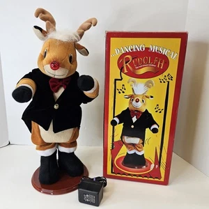 1977 Lighted Motionette Rudolph The Red Nosed Reindeer Dancing Musical RARE +Box - Bild 1 von 9