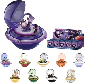 Caja de anillos románticos POP MART serie 3 juegos de escenas, 10 piezas anillo romántico caja ciega Fi - Imagen 1 de 8