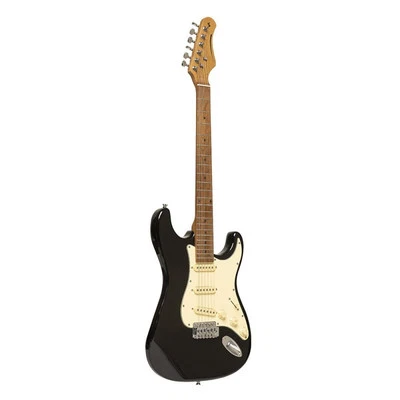 Stagg Series 55 Electric Guitar - Black - SES-55 BLK - Image 1 of 4