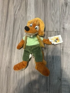 NUEVO CON ETIQUETAS Walt Disney World Br'er Fox "Sonido del Sur" Bolsa de Frijoles Peluche/Etiqueta de Película - Imagen 1 de 6