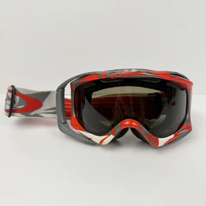 Gafas Oakley Crowbar Rojo Blanco Rayas Esquí Snowboard Invierno - Imagen 1 de 13