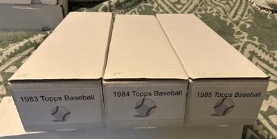 1983,1984 and 1985  Topps Complete Baseball Sets 3 Set Lot Tons Of Stars!!! - Image 1 of 4
