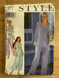 Style Sewing Pattern 2895 Misses' Dress, Wrap Top and Pants Sizes 6-16 Uncut FF - Picture 1 of 3
