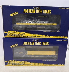 (2) American Flyer S Gauge Commemorative Unloading Car w/ Load & Work Caboose - Picture 1 of 7