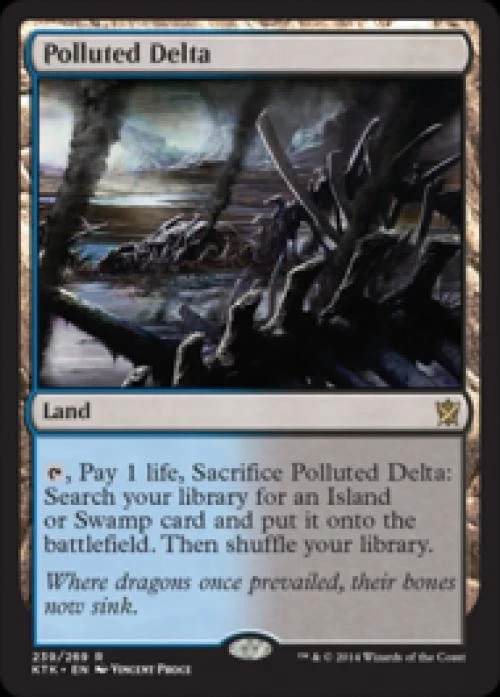 Polluted Delta - Medium Play MTG Khans of Tarkir - Image 1 of 1