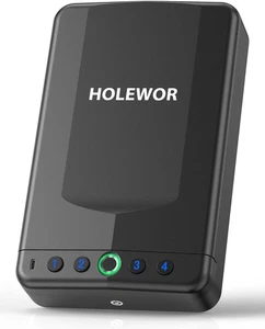 Auto Waffentresor, kleiner Pistolentresor biometrischer Waffenschlosskasten für Kurzwaffe, tragbar... - Bild 1 von 14