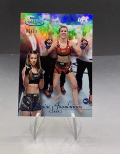 2024 Topps UFC Gold Label Jasmine Jasudavicius RC Class 2 Teal Holo /99 SP - Picture 1 of 3
