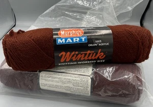 Vintage Wintuk Garn Kammgarn Gewicht 16 schokobraun 03324657 Menge 3 Murphys - Bild 1 von 1