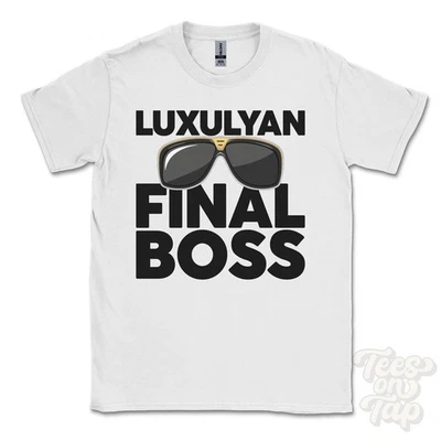 CAMISETA LUXULYAN FINAL BOSS Divertida Regalo Navidad Cornwall Inglaterra Ibiza Parodia - Imagen 1 de 2