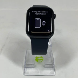GPS Only Apple Watch Series 9 45MM Midnight Stainless Steel MR9A3LW/A - Photo 1 sur 11