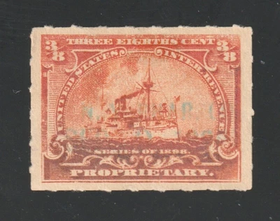 Scott # RB22, Used, ⅜¢ Battleship, New York Pharmacal Co., New York, NY - Image 1 of 2