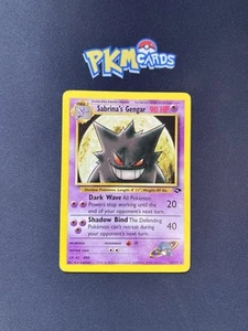 Pokemon TCG Sabrina's Gengar Gym Challenge 29/132 Regular Rare MP. - Picture 1 of 7