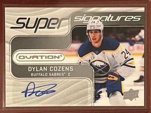 Dylan Cozens Super Signatures 2022-23 Upper Deck Ovation - Picture 1 of 2