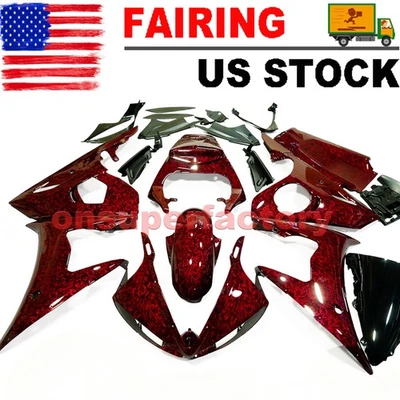 US Forged Carbon Fiber Fairing Kit For Yamaha YZF R6 2003-2004 & R6S 2006-2009  Foto 1 de 4