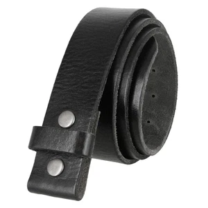 100% One-Piece Full Grain Leather Belt Strap with No Slot Hole 1-1/2"(38mm) W... - Picture 1 of 6