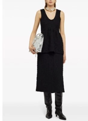 Vestido Jil Sander negro texturizado talla 40/US M $1799 Foto 1 de 4