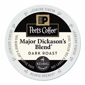 Peet's Major Dickason's Miscela Caffè, Keurig 22 Cialde K-Cups Tostatura Scura FRESCO - Foto 1 di 5