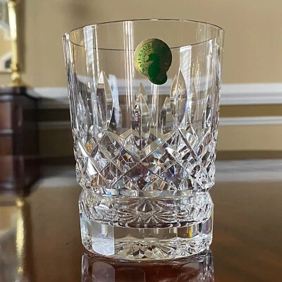 IRELAND Waterford Crystal LISMORE DOF Double Old Fashioned Glass 12 oz 4 3/8 NOS